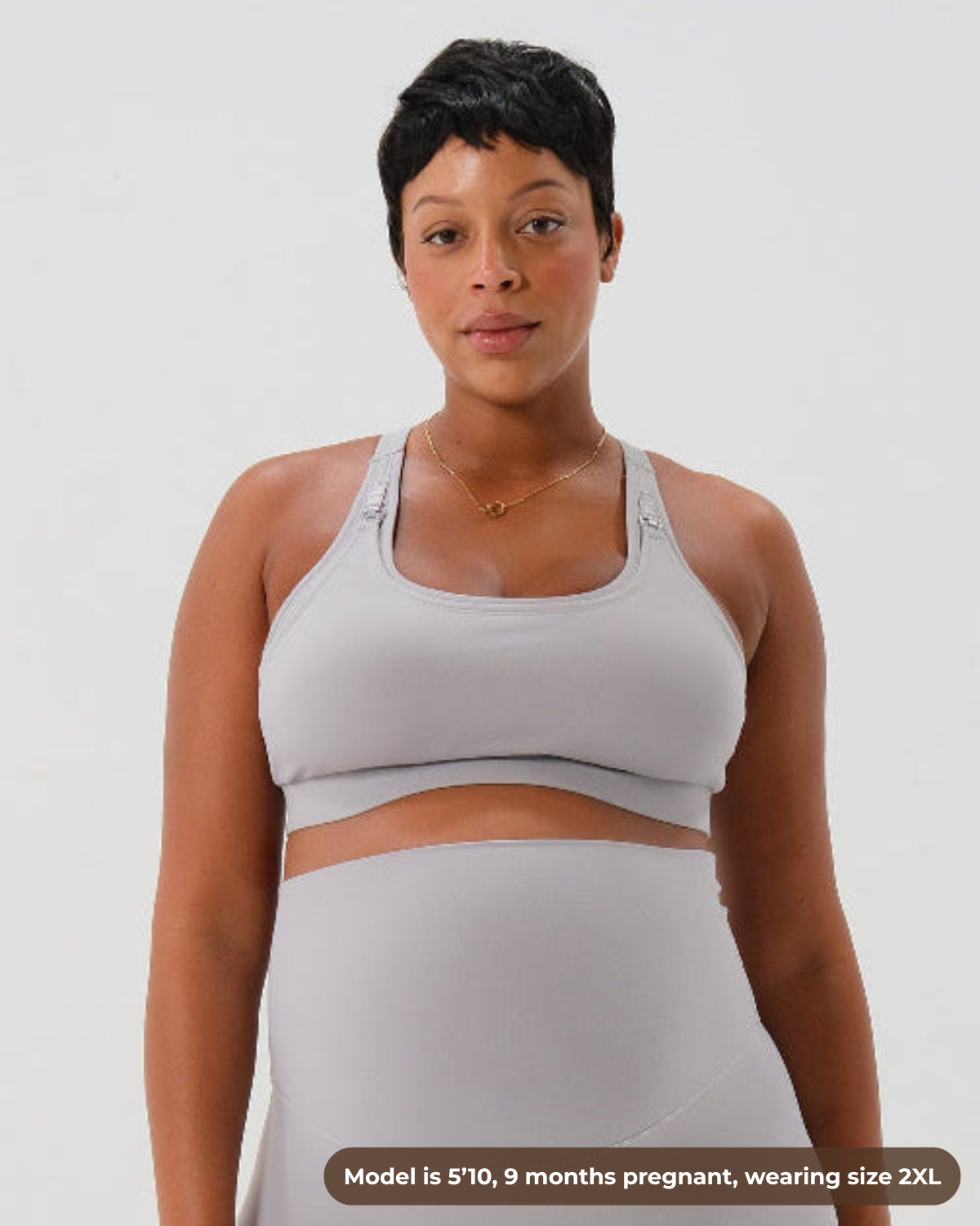 AXK CORE Full Support Nursing Bra - Light Gray